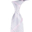 Calvin Klein Ari Plaid Tie - Silver/pink silver,pink