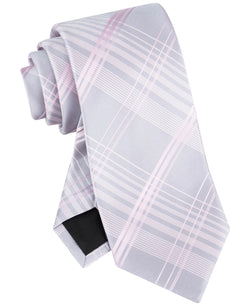 Calvin Klein Ari Plaid Tie - Silver/pink silver,pink thumbnail 3
