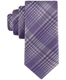 Calvin Klein Ashland Plaid Tie - Purple thumbnail 1