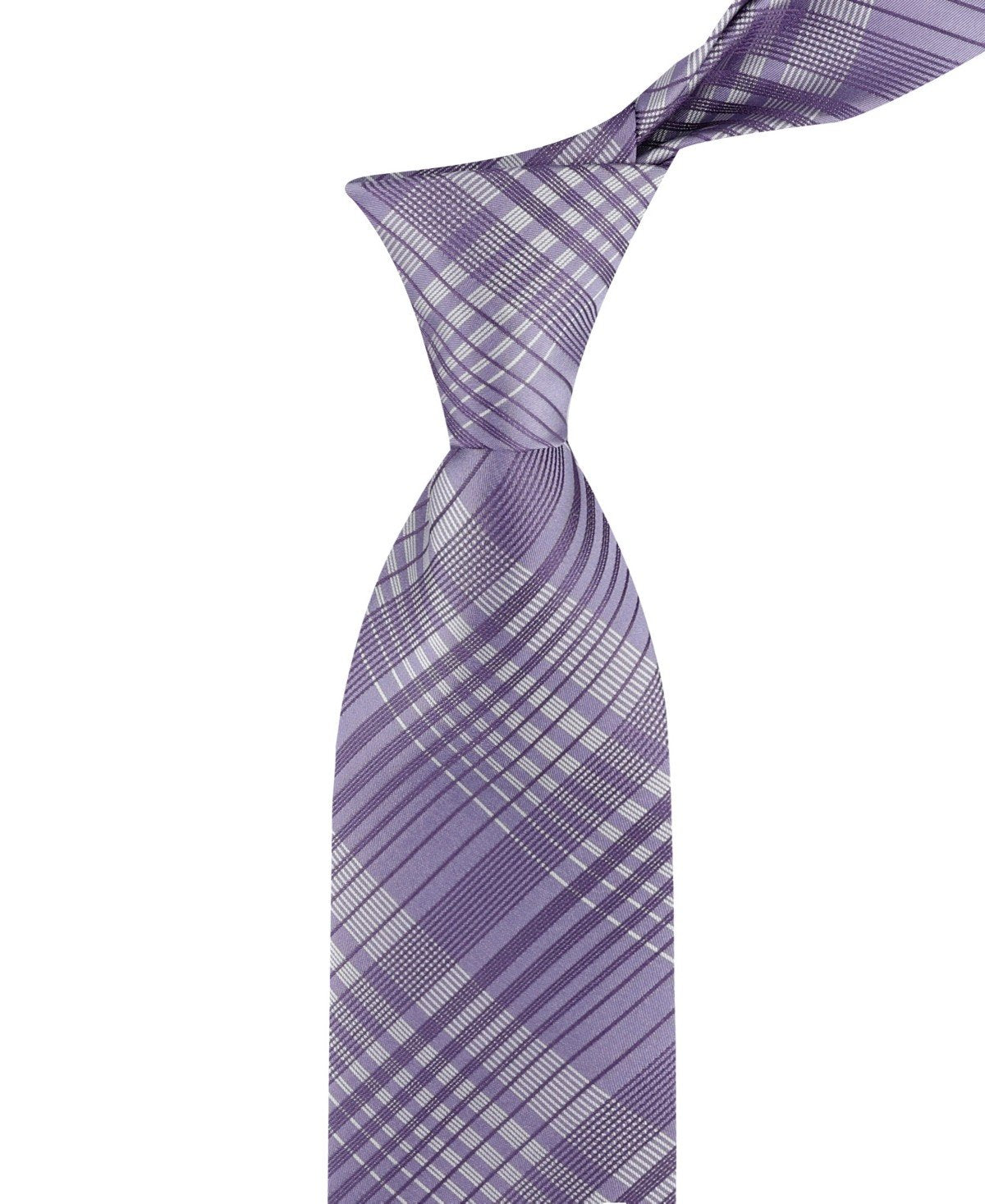Calvin Klein Ashland Plaid Tie - Purple