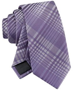 Calvin Klein Ashland Plaid Tie - Purple thumbnail 4