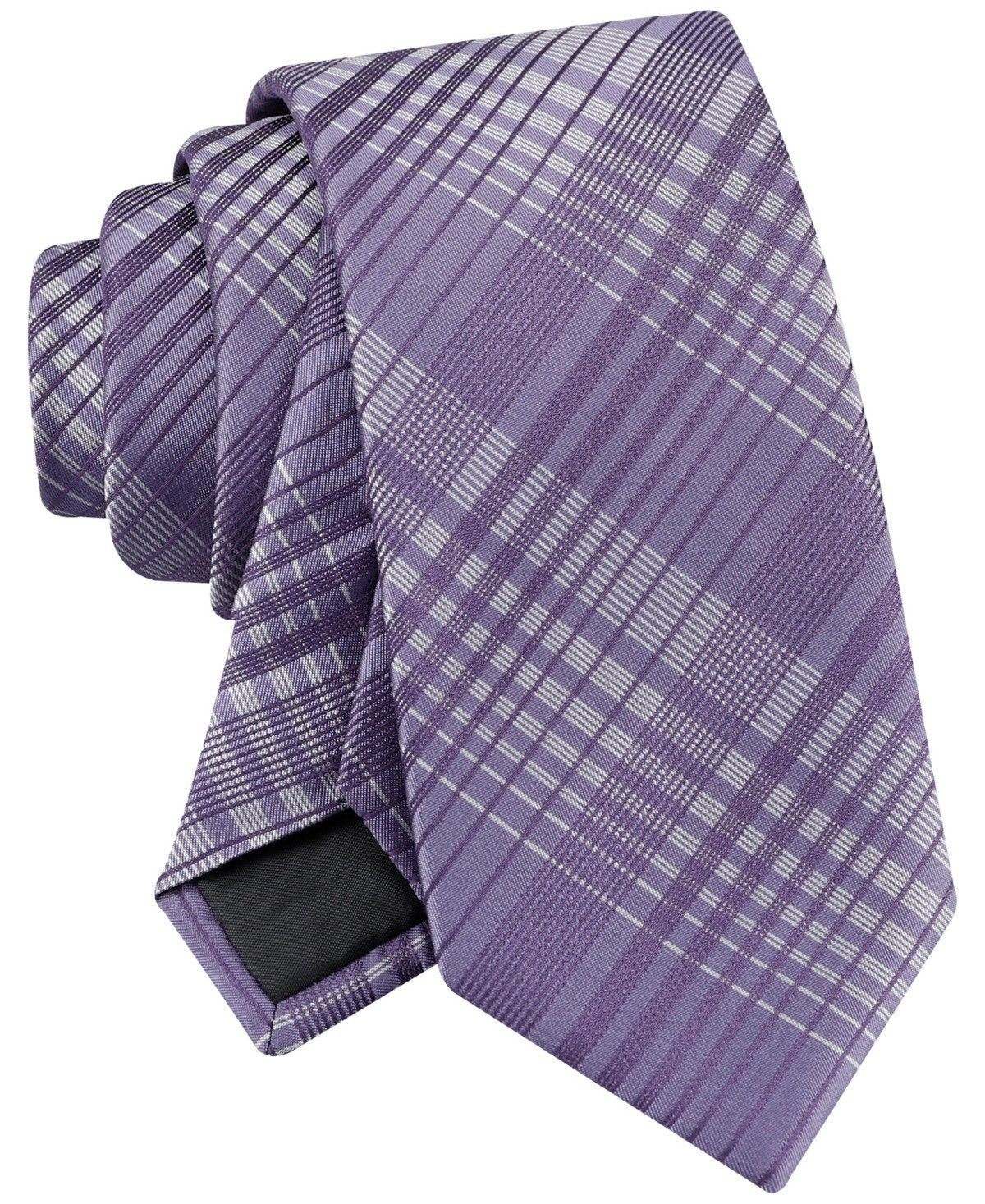 Calvin Klein Ashland Plaid Tie - Purple