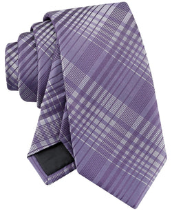 Calvin Klein Ashland Plaid Tie - Purple thumbnail 4