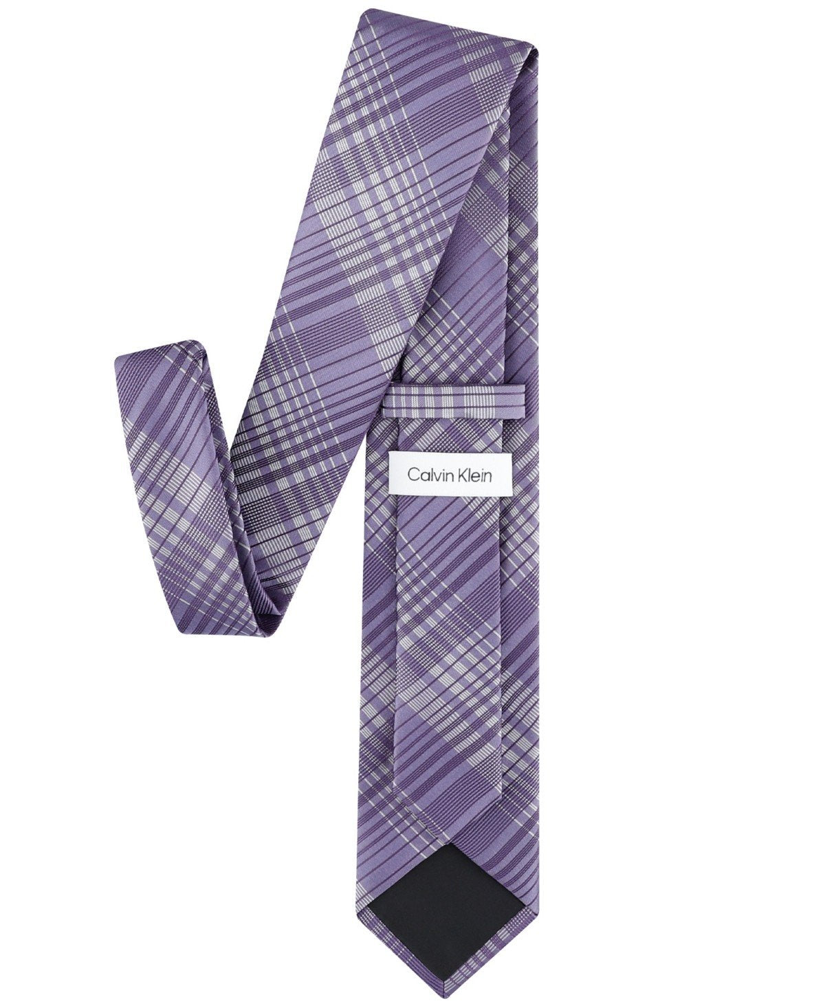 Calvin Klein Ashland Plaid Tie - Purple