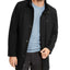 Calvin Klein Big & Tall Classic Wool Overcoat Black