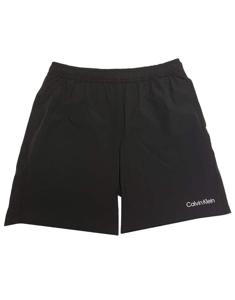 Calvin Klein Black Hybrid Stretch Volley Solid 7" Swim Short