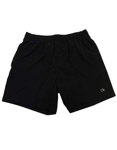 Calvin Klein Black Stretch Euro Volley Solid 5" Swim Short