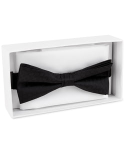 Calvin Klein Bow Tie And Pocket Square Set Black Parquet thumbnail 2