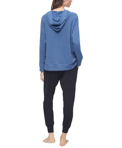Calvin Klein Ck One Plus French Terry Lounge Hoodie Seashore Blue thumbnail 2