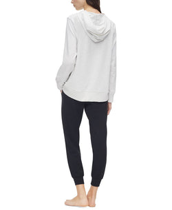 Calvin Klein Ck One Plus French Terry Lounge Hoodie Snow Heather thumbnail 2