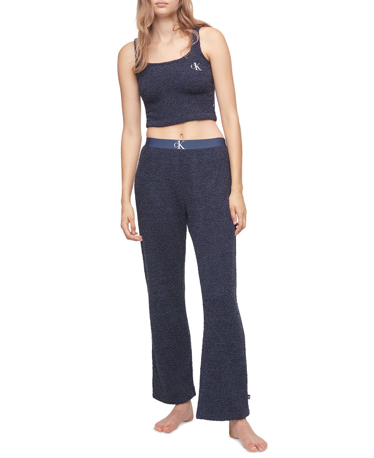 Calvin Klein Ck One Plush Lounge Tank Blue Shadow