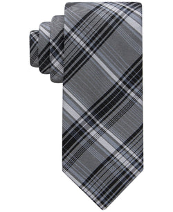 Calvin Klein Contrast Stripe Plaid Tie thumbnail 1