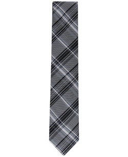 Calvin Klein Contrast Stripe Plaid Tie thumbnail 2