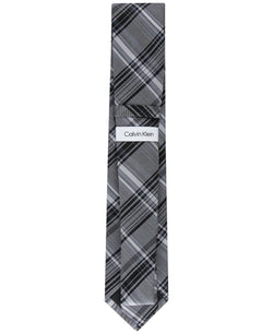 Calvin Klein Contrast Stripe Plaid Tie thumbnail 3