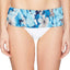 Calvin Klein Fold Over Waist Bikini Bottom in Soft White/Blue Floral