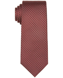 Calvin Klein Glitz Dot Square Tie Ruby thumbnail 1