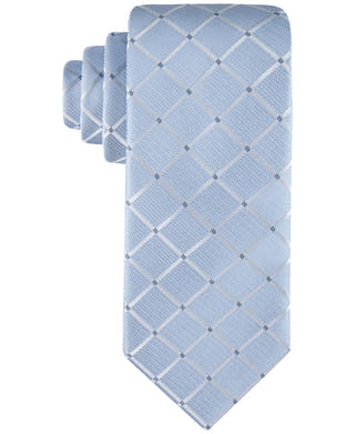 Calvin Klein Herringbone Grid Tie