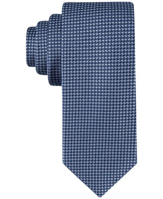 Calvin Klein Indigo Houndstooth Tie