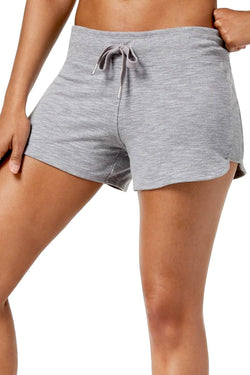 Calvin Klein Performance Pearl-Grey-Heather Curved-Hem Short thumbnail 1
