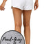 Calvin Klein Performance Pearl-Grey-Heather Curved-Hem Short