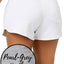 Calvin Klein Performance Pearl-Grey-Heather Curved-Hem Short