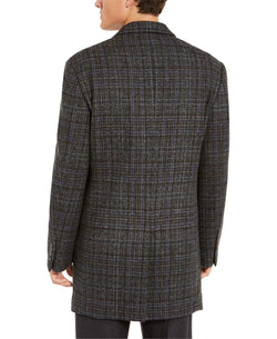 Calvin Klein Prosper X-fit Overcoat Gray Plaid thumbnail 3