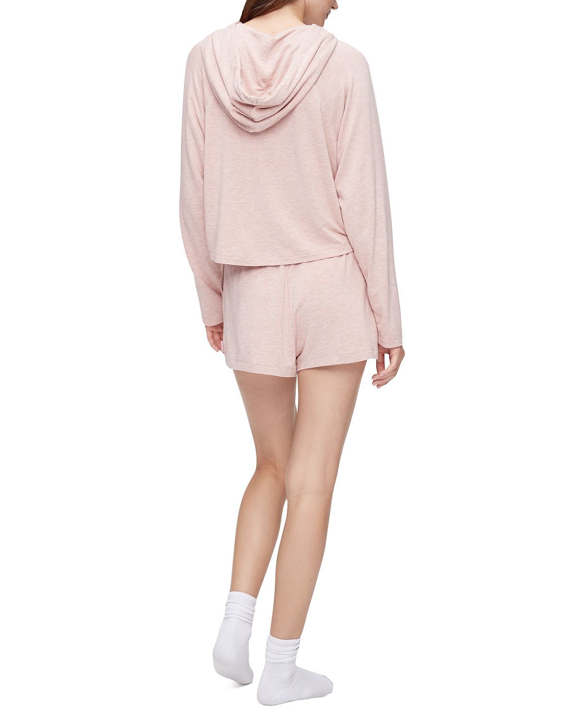 Calvin Klein Pure Lounge Long Sleeve Hoodie Fresh Pink Heather