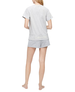 Calvin Klein Reconsidered Comfort Lounge Sleep Shorts Grey Heather thumbnail 3