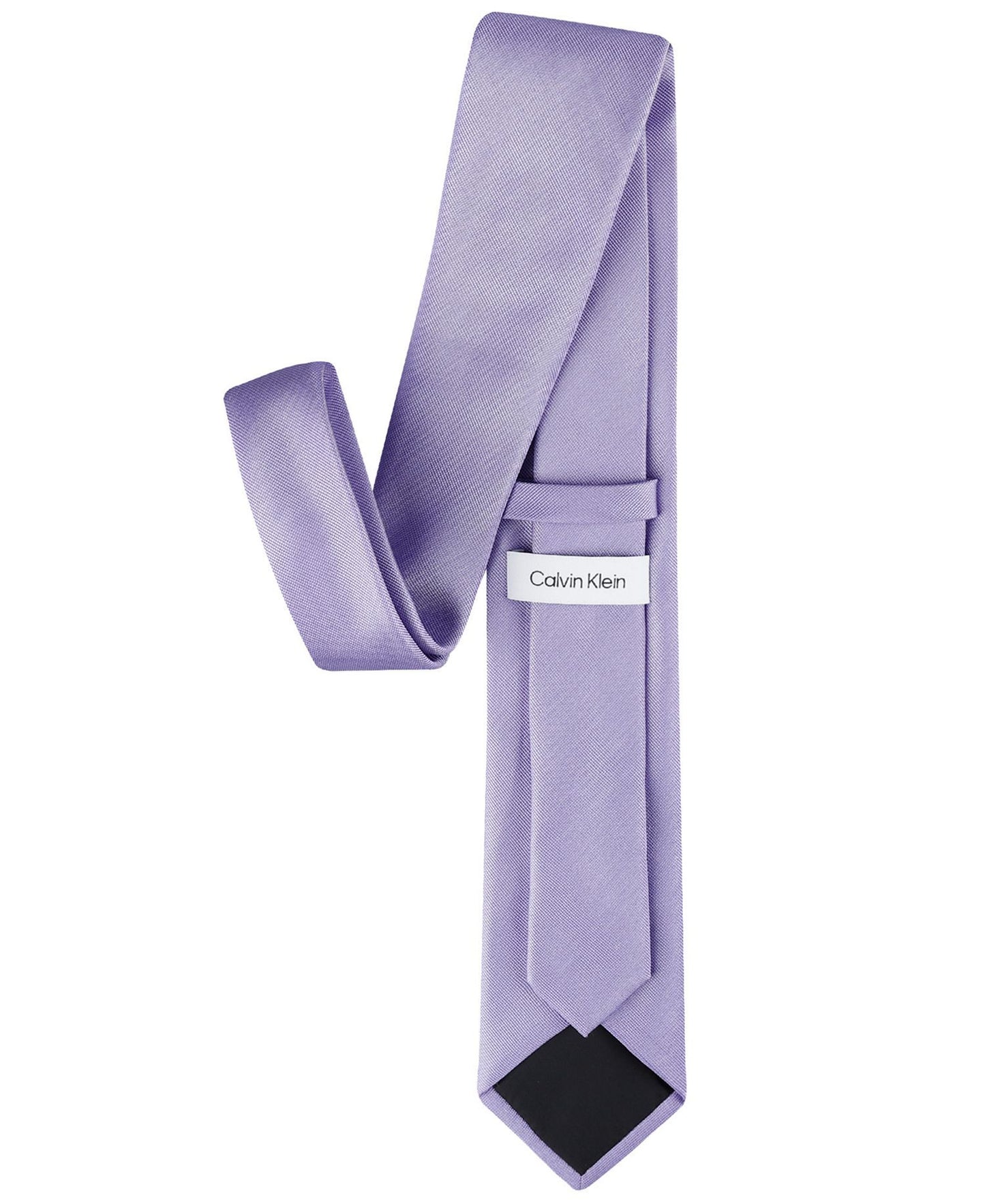 Calvin Klein Silver-Spun Solid Tie