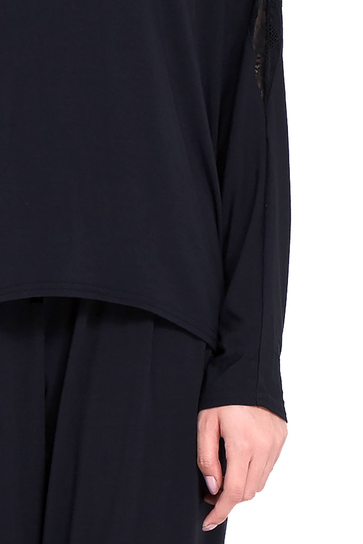 Calvin Klein Sleepwear Black Decadence Wide-Neck Modal Top