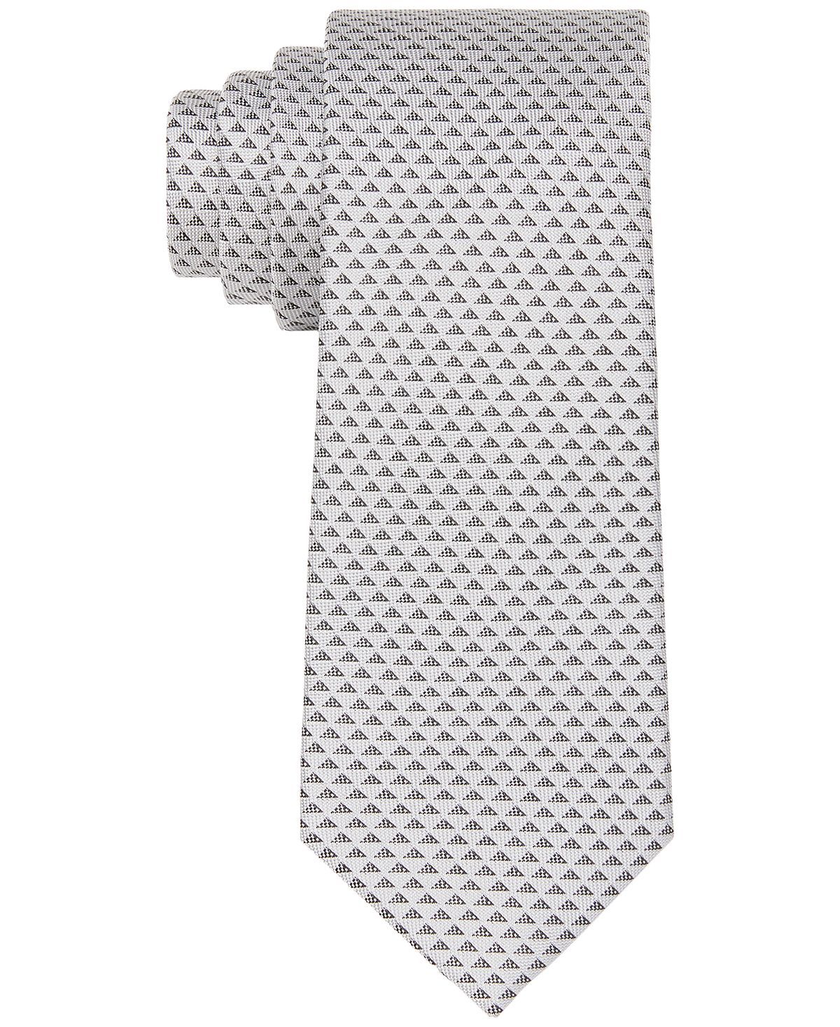 Calvin Klein Slim Triangle Geo Tie Smoke