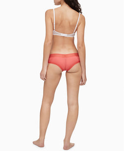 Calvin Klein Striped-waist Hipster Underwear Qd3672 Punch Pink thumbnail 3