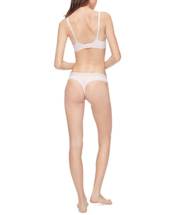 Calvin Klein Striped-waist Thong Underwear Qd3670 Precious Pink thumbnail 2