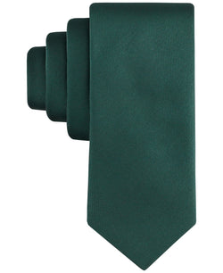 Calvin Klein Unison Solid Neck Tie Green Hunter Green thumbnail 1