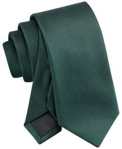 Calvin Klein Unison Solid Neck Tie Green Hunter Green thumbnail 4