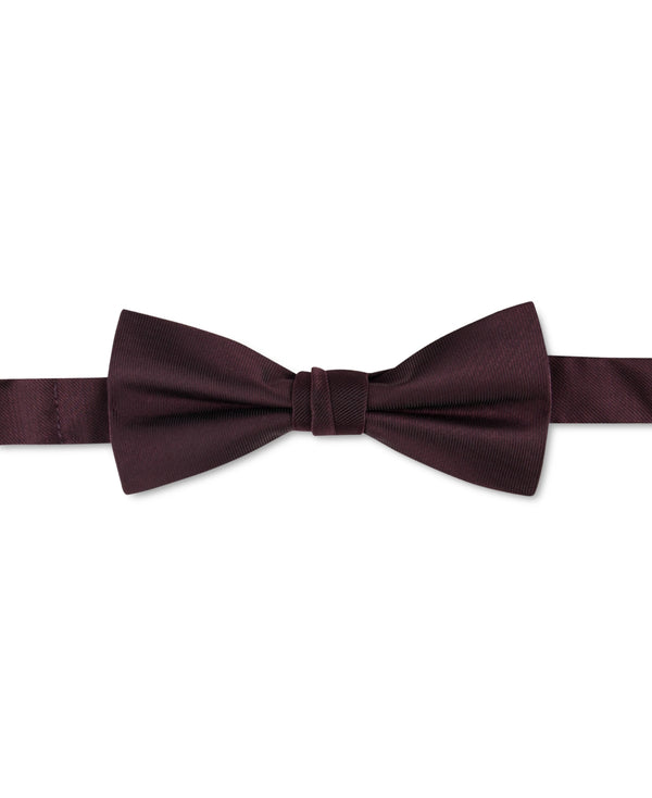 Calvin Klein Unison Solid Pre - Tied Bow Tie Burgundy