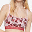 Calvin Klein Wo Ck One Unlined Rose-print Bralette Pale Orchid