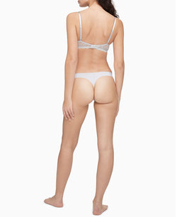 Calvin Klein Wo Invisibles Thong Underwear D3428 Polished Blue thumbnail 2