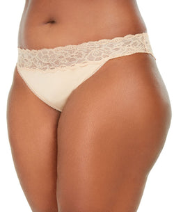 Calvin Klein Wo Lace-trim Seductive Comfort Bikini Underwear Qf5660 Bare thumbnail 1