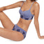 Calvin Klein Wo Perfectly Fit Flex Poppy Floral Lightly Lined Bralette Qf6638 Bleached Denim
