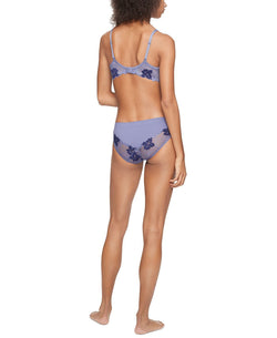 Calvin Klein Wo Perfectly Fit Flex Poppy Lightly Lined Perfect Coverage Bra Qf6625 Bleached Denim thumbnail 2