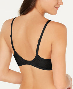 Calvin Klein Wo Perfectly Fit Geometric Lace T-shirt Bra Qf5064 Black thumbnail 2