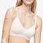 Calvin Klein Wo Pure Ribbed Light Lined Bralette Qf6439 Barely Pink