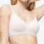 Calvin Klein Wo Pure Ribbed Light Lined Bralette Qf6439 Barely Pink