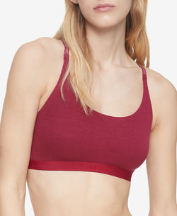 Calvin Klein Wo Pure Ribbed Unlined Bralette Qf6438 Rebellious thumbnail 3
