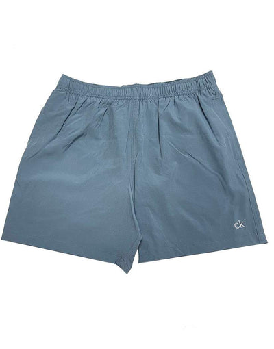 Calvin Klein blue Stretch Euro Volley Solid 5" Swim Short