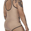 CandyMan Beige 99683 Tulle Bodysuit