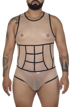 CandyMan Beige Tulle Bodysuit thumbnail 1