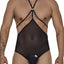 CandyMan Black 99662 Tulle Bodysuit