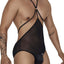 CandyMan Black 99662 Tulle Bodysuit